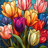 Schilderen op Nummer Stralende Tulpen in Volle Bloei