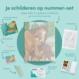Schilderen op nummer Paard en Veulen