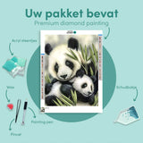 Diamond Painting Panda Bamboe