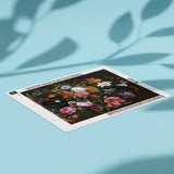 Diamond Painting Portret Bloemen in een Blauwe Vaas