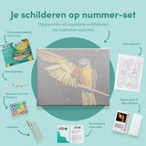 Schilderen op Nummer Prachtige Papegaai