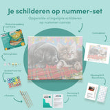 Schilderen op Nummer Puppy en Kitten