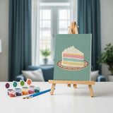 Retro Zoete Traktaties - Schilderen op Nummer Mini Set van 6