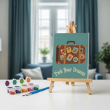 Retro reistempo - Schilderen op Nummer Mini Set van 6