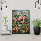 Diamond Painting Roze Rozen Boeket