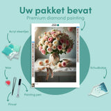 Diamond Painting Rozen in een Vaas