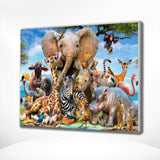 Diamond Painting Safari met Dieren