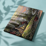 Schilderen op Nummer Dennenbomen