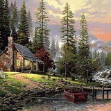 Schilderen op Nummer Dennenbomen