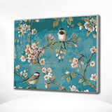 Schilderen op Nummer Vogels met Bloemen