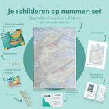 Schilderen op nummer Blije Dolfijnen