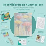 Schilderen op nummer Paraplu Abstract