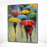 Schilderen op nummer Paraplu Abstract