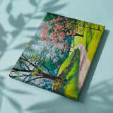 Schilderen op nummer Park met Roze Bomen