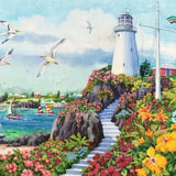 Schilderen op nummer Vuurtoren met Vogels