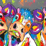 Schilderen op Nummer 3 Koeien