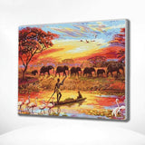 Schilderen op Nummer Afrika