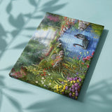 Schilderen op Nummer Betoverende Zwanen in een Prachtig Landschap