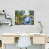 Schilderen op Nummer Betoverende Zwanen in een Prachtig Landschap