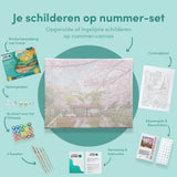 Schilderen op Nummer Bloemetjes en Water