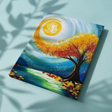 Schilderen op Nummer Boom in Kunstzinnige Stijl