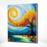 Schilderen op Nummer Boom in Kunstzinnige Stijl