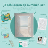 Schilderen op Nummer Deur naar een Idyllisch Strand