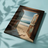 Schilderen op Nummer Deur naar een Idyllisch Strand