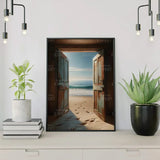 Schilderen op Nummer Deur naar een Idyllisch Strand