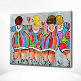 Schilderen op Nummer Dikke Dames