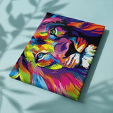 Schilderen op Nummer Gekleurde Leeuw