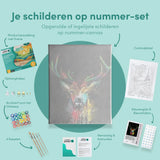Schilderen op Nummer Kleurrijk Hert