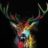 Schilderen op Nummer Kleurrijk Hert