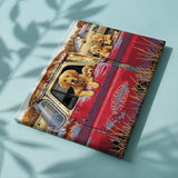 Schilderen op Nummer Honden in Rode Auto