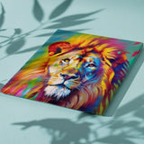 Schilderen op Nummer Indrukwekkende Kleurrijke Leeuw