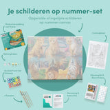 Schilderen op Nummer Katjes en Leeuwen