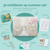 Schilderen op Nummer Kleurrijk Park vol Magie