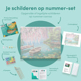 Schilderen op Nummer Landschap Boot