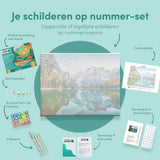 Schilderen op Nummer Landschap met Beekje