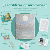 Schilderen op Nummer Magische Maan aan de Hemel