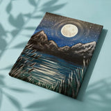 Schilderen op Nummer Magische Maan aan de Hemel