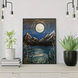 Schilderen op Nummer Magische Maan aan de Hemel