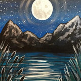 Schilderen op Nummer Magische Maan aan de Hemel
