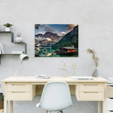 Schilderen op Nummer Meer in Italië