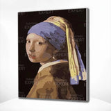 Schilderen op Nummer Meisje met de Parel