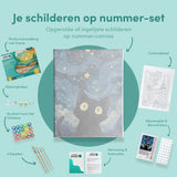 Schilderen op Nummer Mysterieuze Kat in de Nacht