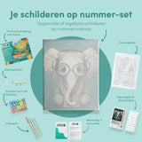 Schilderen op Nummer Olifant