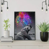 Schilderen op Nummer Olifant