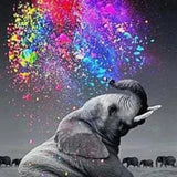 Schilderen op Nummer Olifant