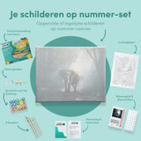 Schilderen op Nummer Olifant in het Bos